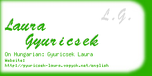 laura gyuricsek business card